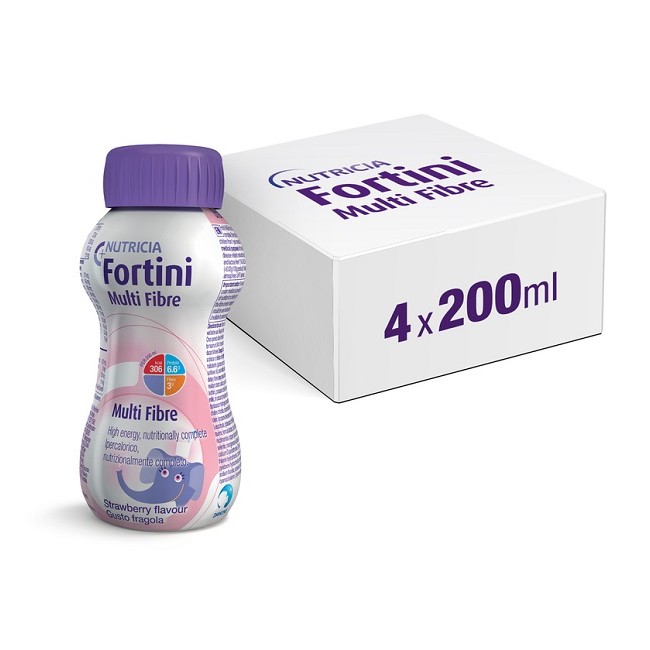 Danone Fortini Multi Fibre Gusto Fragola 200 Ml