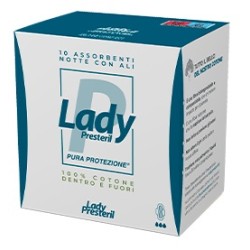 Corman Lady Presteril Assorbenti Notte Con Ali Ripiegati Biodegradabili 10 Pezzi