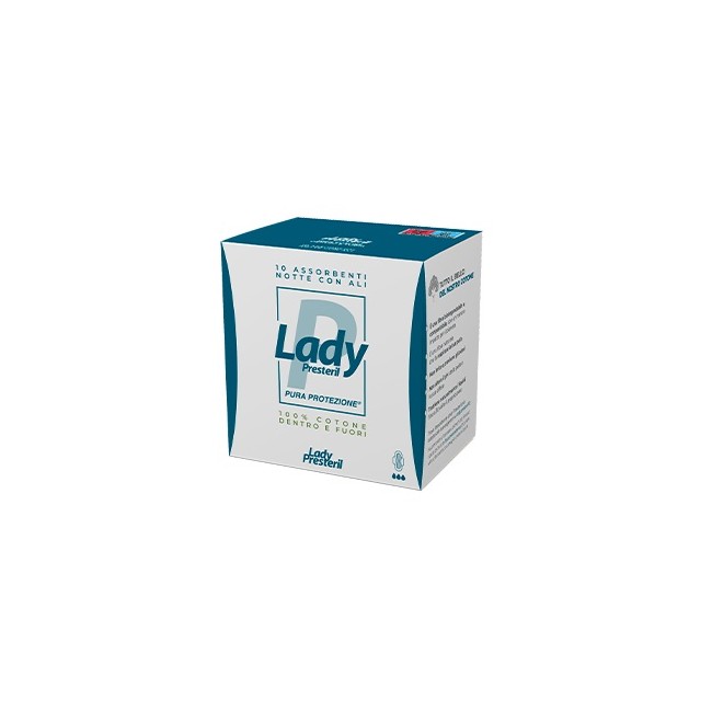 Corman Lady Presteril Assorbenti Notte Con Ali Ripiegati Biodegradabili 10 Pezzi