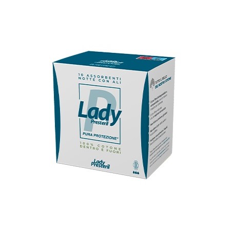 Corman Lady Presteril Assorbenti Notte Con Ali Ripiegati Biodegradabili 10 Pezzi