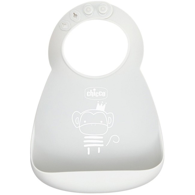 Chicco Bavaglia in Silicone Colore Neutro Chicco Bavaglia in Silicone Colore Neutro