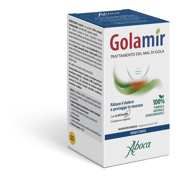 Aboca Golamir Spray Forte per irritazioni e infiammazioni della gola 30 ml Aboca Golamir Spray Forte per irritazioni e infiammazioni della gola 30 ml