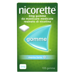 NICORETTE*105 gomme masticabili 2 mg gusto menta forte