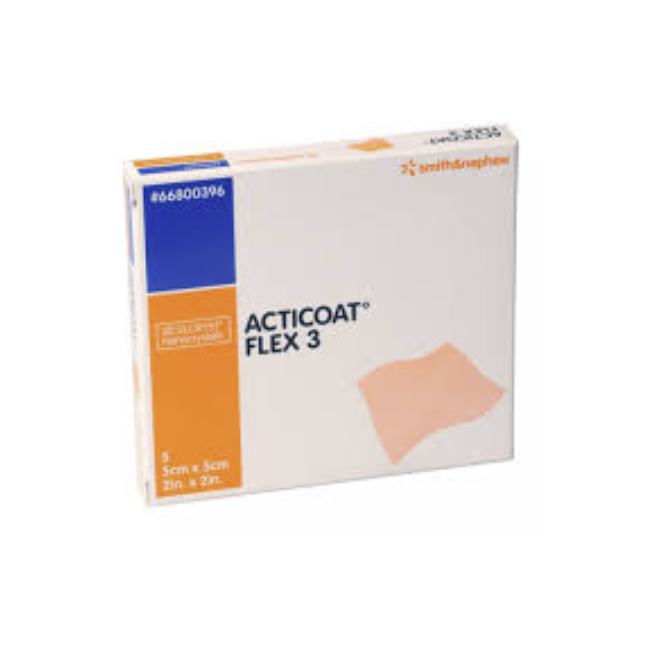 Acticoat Flex 3 Medicazione Speciale Attiva 3 cm 5x5 5 pezzi