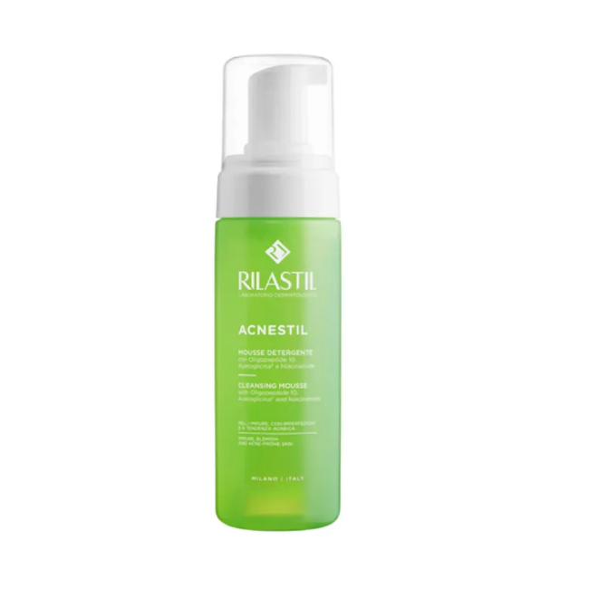 Rilastil Acnestil Mousse Detergente Viso per Pelli Acneiche 300 ml