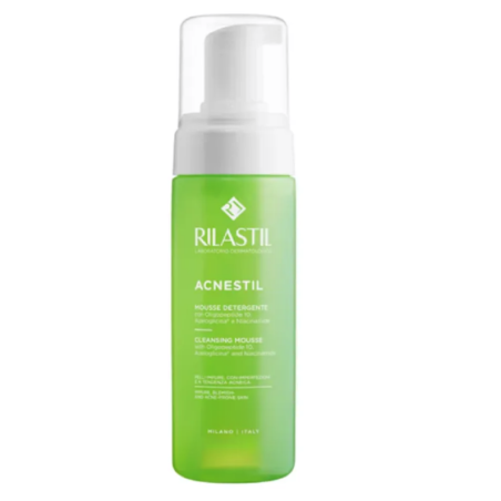 Rilastil Acnestil Mousse Detergente Viso per Pelli Acneiche 300 ml