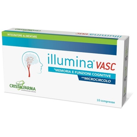 Cristalfarma Illumina Vasc 10 Compresse Rivestite Da 1,4 G