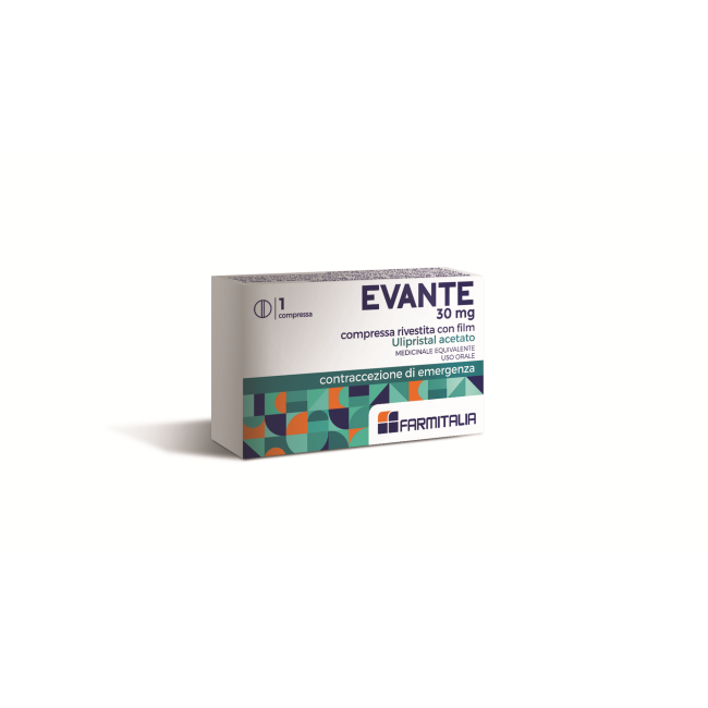 Farmitalia Evante 30 Mg Compressa Rivestite Con Film Ulipristal Acetato Medicinale Equivalente Farmitalia Evante 30 Mg Compressa Rivestite Con Film Ulipristal Acetato Medicinale Equivalente