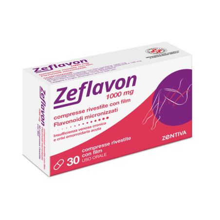 Zentiva Zeflavon 1000 Mg Compresse Rivestite Con Film Flavonoidi Micronizzati, Come Diosmina E Altri Flavonoidi Espressi Come Es