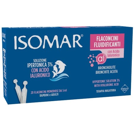 Coswell Isomar Flaconcini Fluidificanti Soluzione Ipertonica 30%+acido Ialuronico 20 Flaconcini Da 5 Ml