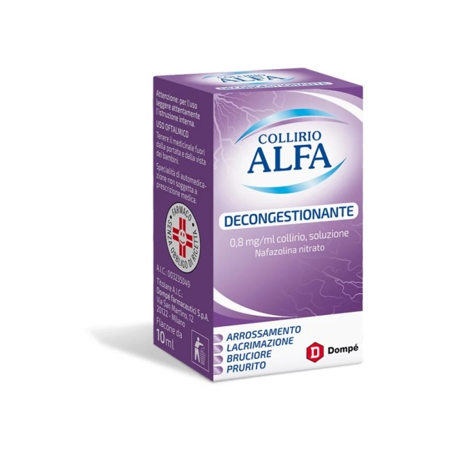 Collirio Alfa Decongestionante 0,8 Mg/Ml Collirio Flacone 10 Ml