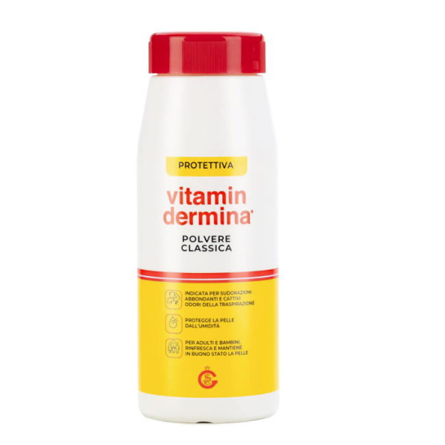 Vitamindermina Polvere Assorbente Lenitiva Deodorante per Bambini 100 g