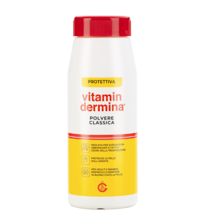 Vitamindermina Polvere Assorbente Lenitiva Deodorante per Bambini 100 g