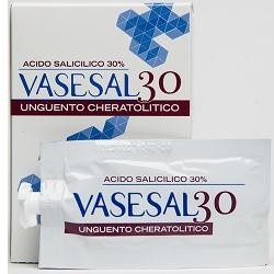 Vasesal 30 unguento cheratolico con acido salicilico al 30% 6 bustine