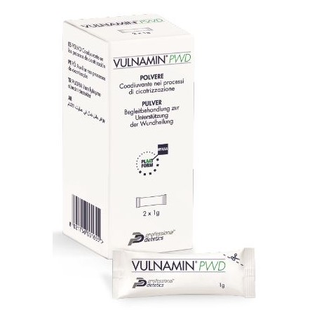 Professional Dietetics Vulnamin Pwd Medicazione Interattiva In Polvere Di Sodio Jaluronato E Aminoacidi 2 Stick Pack