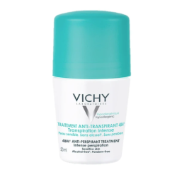 Vichy deodorante roll-on antitraspirante 48 ore per sudorazione intensa 50 ml