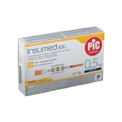 Confezione da 30 siringhe di Insumed Siringa per Insulina da PIC