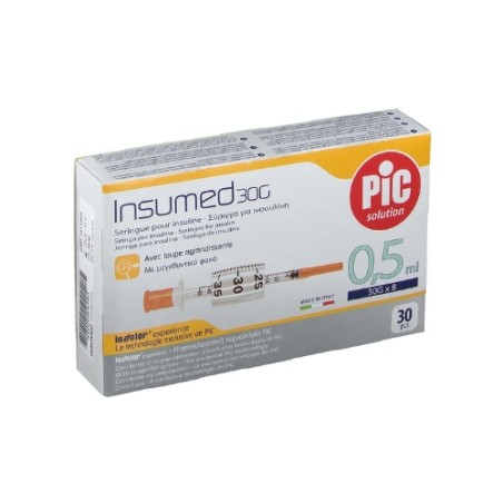 Confezione da 30 siringhe di Insumed Siringa per Insulina da PIC