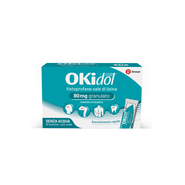 Dompè Okidol Soluzione Orale Granulari 10bust 80mg Dompè Okidol Soluzione Orale Granulari 10bust 80mg