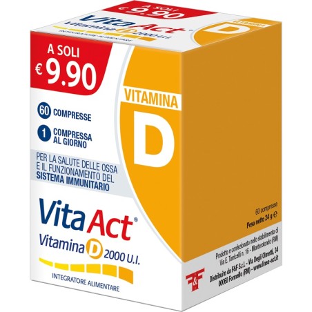 F&f Vita Act Vitamina D 2000ui 60 Compresse