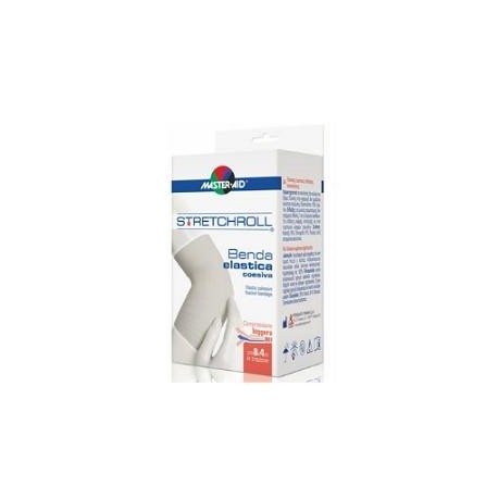 M-AID Stretchroll Benda Elastica Autobloccante per Medicazioni 4x400cm