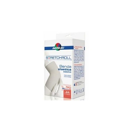 M-AID Stretchroll Benda Elastica Autobloccante per Medicazioni 4x400cm M-AID Stretchroll Benda Elastica Autobloccante per Medicazioni 4x400cm