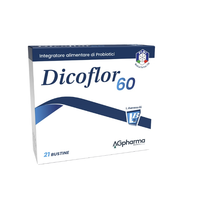 AG Pharma Dicoflor 60 Integratore Flora Intestinale 15 Bustine