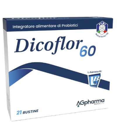 AG Pharma Dicoflor 60 Integratore Flora Intestinale 15 Bustine
