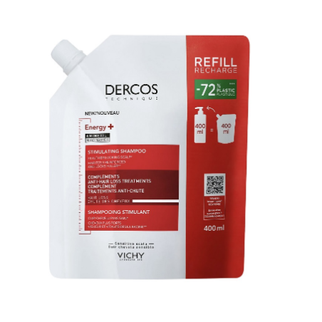 Vichy Dercos Shampoo energizzante anticaduta eco-ricarica 400 ml