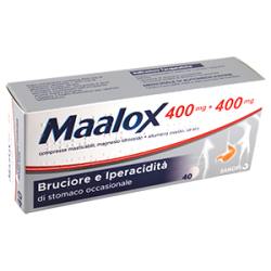 Gmm Farma Maalox 40 Compresse Masticabili 400mg+400mg