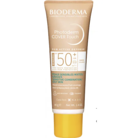Bioderma Photoderm Cover Touch Mineral Dore' Spf50+ 40 Ml