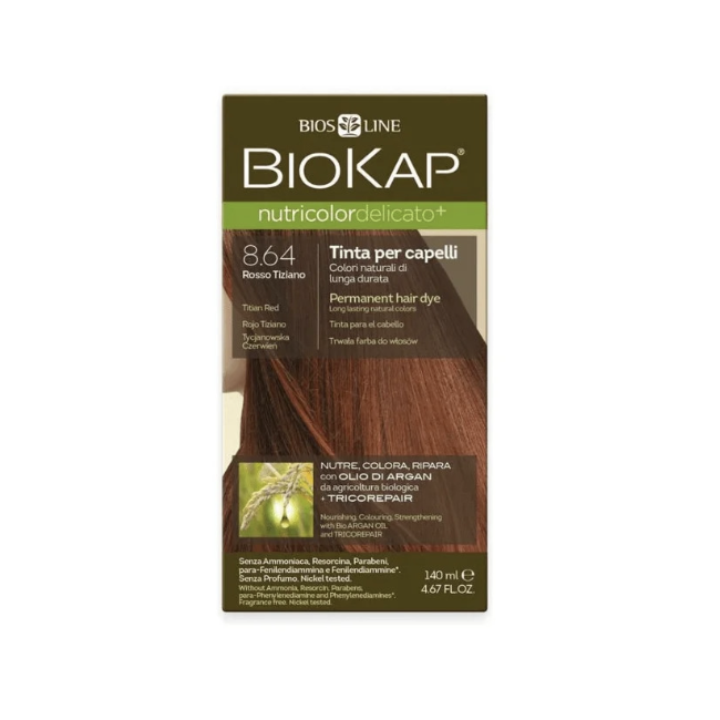 Biokap Nutri Color Delicato Tinta Rosso Tiziano 8.64