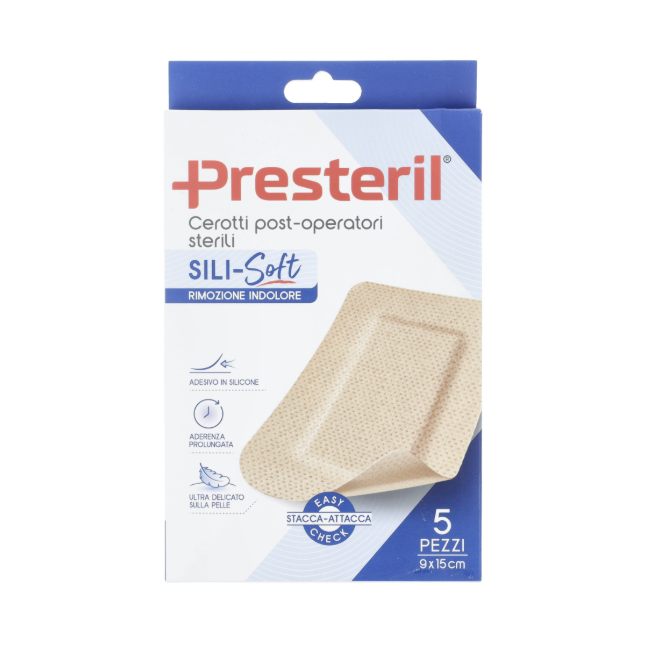 Corman Cerotto Presteril Sili-soft Skin Post Operatorio 9x15 Cm 5 Pezzi