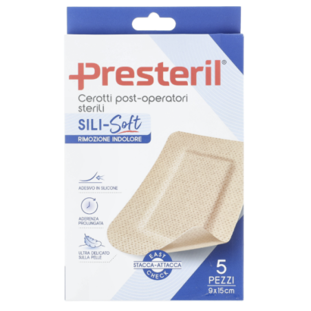 Corman Cerotto Presteril Sili-soft Skin Post Operatorio 9x15 Cm 5 Pezzi