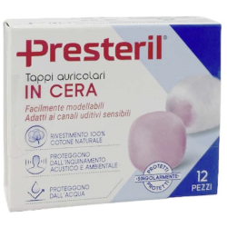 Corman Presteril Tappi Auricolari Cera 12 Pezzi
