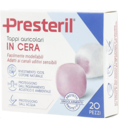 Corman Presteril Tappi Auricolari Cera 20 Pezzi