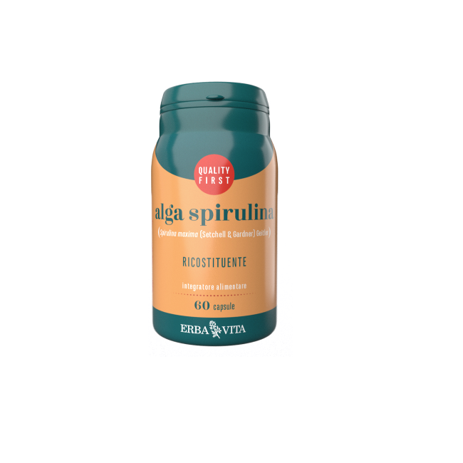 Erba Vita Alga Spirulina integratore ricostituente 60 capsule