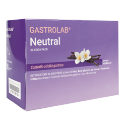 Confezione da 20 stickpack di integratore per la digestione Gastrolab Neutral.