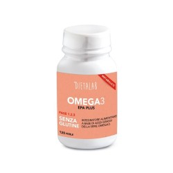 Confezione da 120 perle di Integratore Alimentare EpaPlus Omega3 da DietaLab