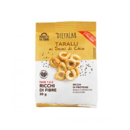 Confezione da 30g di Taralli ai semi di Chia da DietaLab