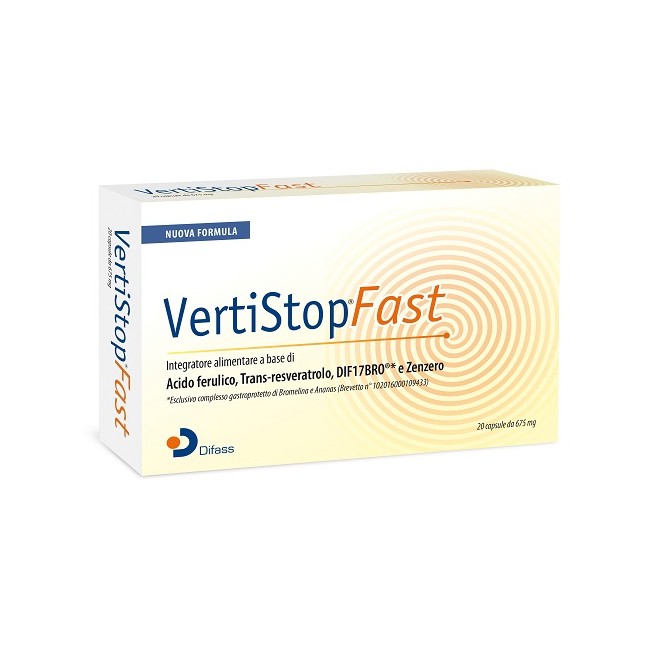Difass International Vertistop Fast 20 Capsule Da 675 Mg