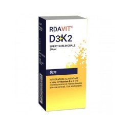 Confezione da 20ml di Spray Sublinguale D3+K2