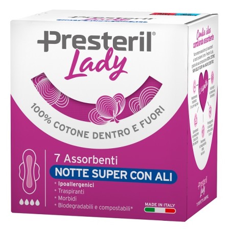 Corman Presteril Lady Assorbenti Notte Super Ali 7 Pezzi Corman Presteril Lady Assorbenti Notte Super Ali 7 Pezzi
