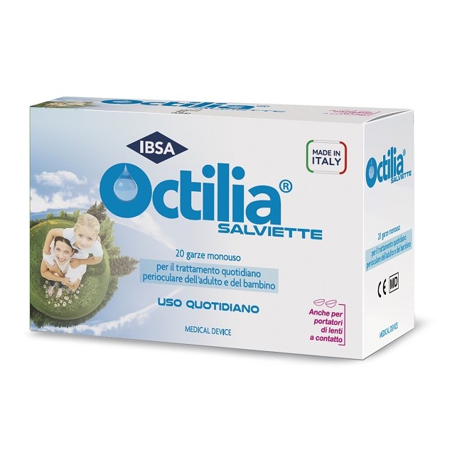 Ibsa Farmaceutici Octilia Salviette Perioculari 20 Garze In Viscosa Non Sterili