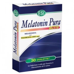 ESI Melatonin Pura Activ integratore per insonnia e jet lag 30 ovalette