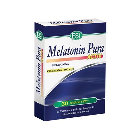 ESI Melatonin Pura Activ integratore per insonnia e jet lag 30 ovalette