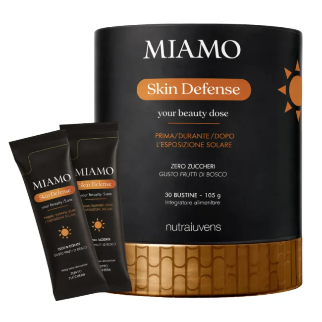 Miamo Skin Defence 30 stick - Integratore per abbronzatura gusto frutti di bosco