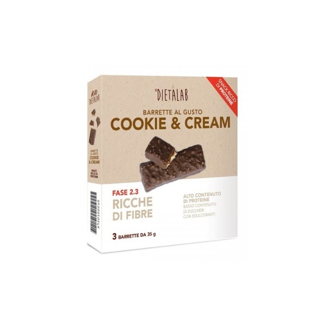 Confezione da 3 Barrette Natalizie Cookie & Cream da DietaLab