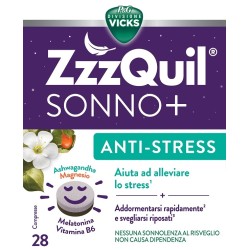 Vicks ZzzQuil Sonno + - Integratore contro l'insonnia da stress