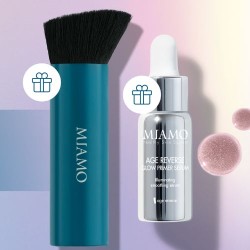 Miamo Kit Color and Glow- Pennello kabuki e mini glow primer